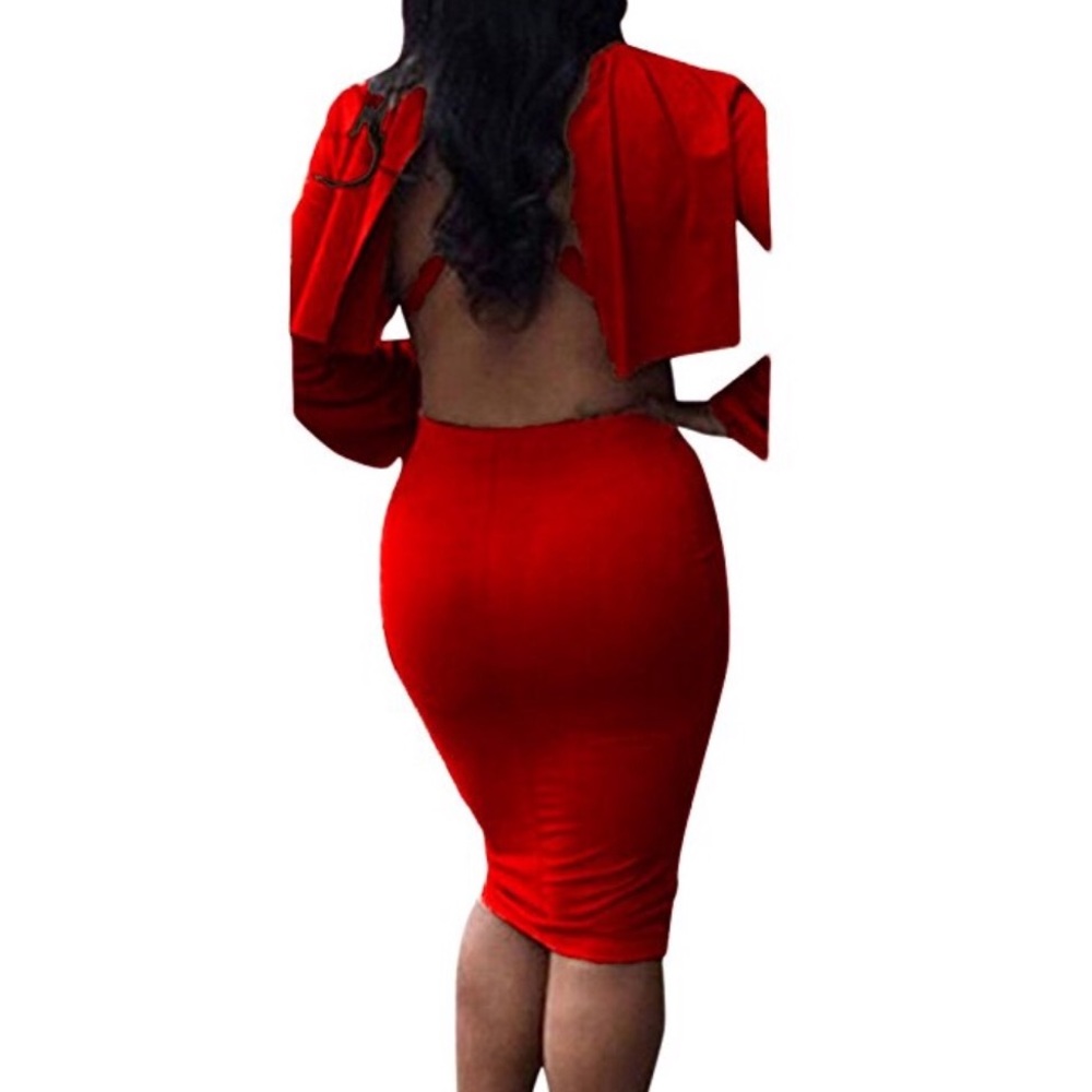 Brand new red two piece dress